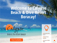 Tablet Screenshot of calypso-boracay.com